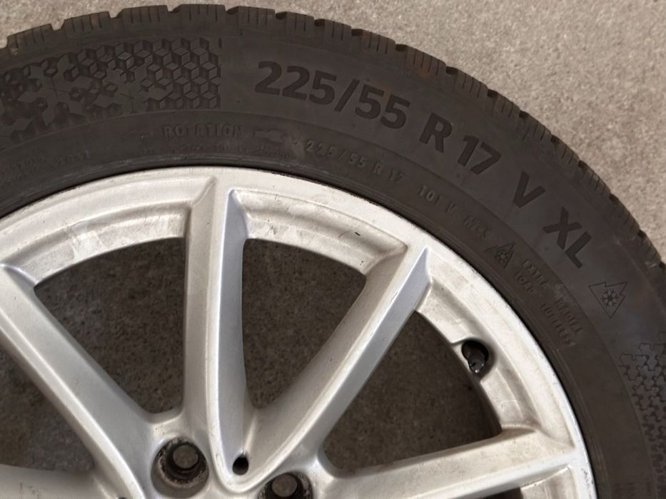 Conjunto jantes 17” originais Bmw + pneus 225/55/17 - grupo bmw audi