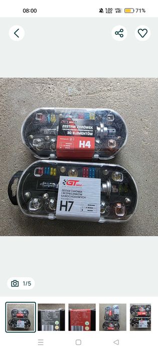 Zestaw żarówek H7 GT MAX