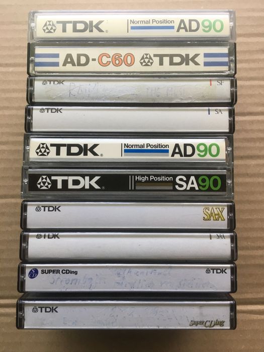 TDK SA SF AD Super CDing аудіокасети хром нормал