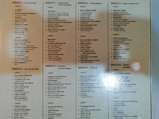 As 100 vedetas Portuguesas 8 discos Vinil