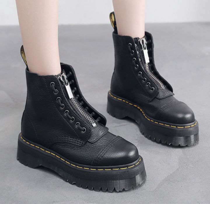 Glany platforma koturna workery gotyckie emo punk dr boots timberki