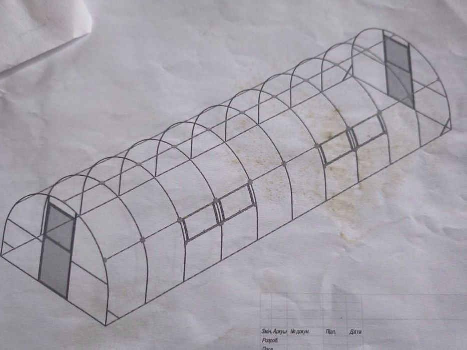 Теплиця з полікарбонату з поливом,нова
