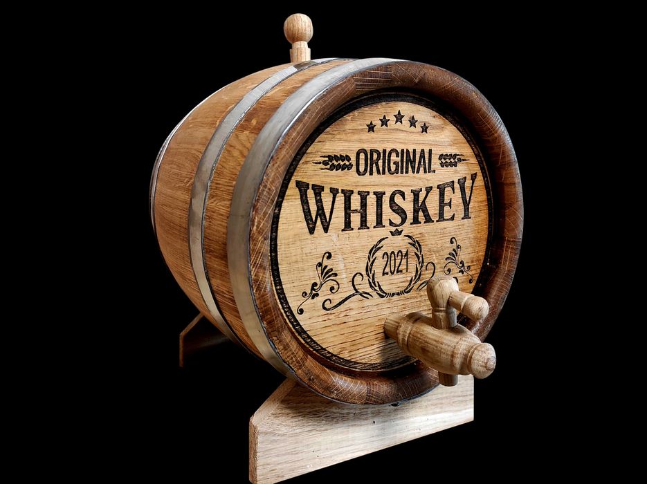 Дубова бочка для вина віскі коньяку самогону. Подарунок чоловіку, куму