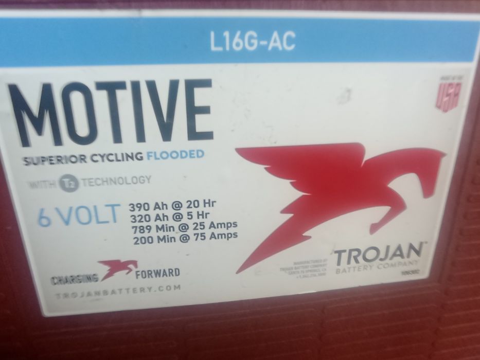 BATERIAS SOLARES DE SUPERIOR QUALIDADE trojan 6 v 390 amp