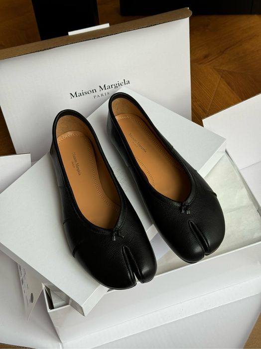 Чорні балетки таби Tabi Ballerinas Maison Margiela