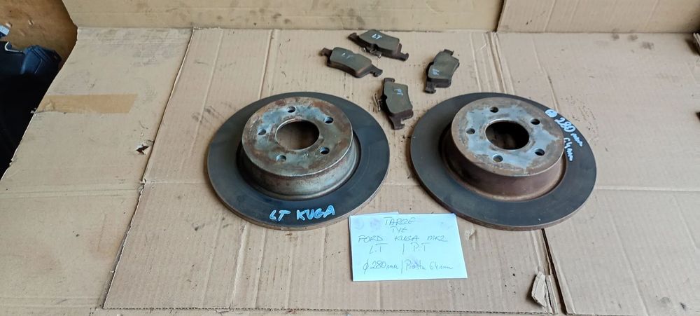 Tarcze hamulcowe klocki tył tylne Ford Kuga II Mk2 280mm