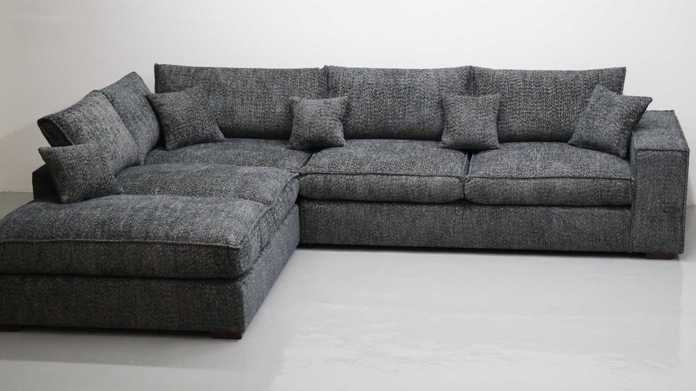 THY Narożnik poduszki oparciowe grafitowy kolor nowoczesna kanapa rogó