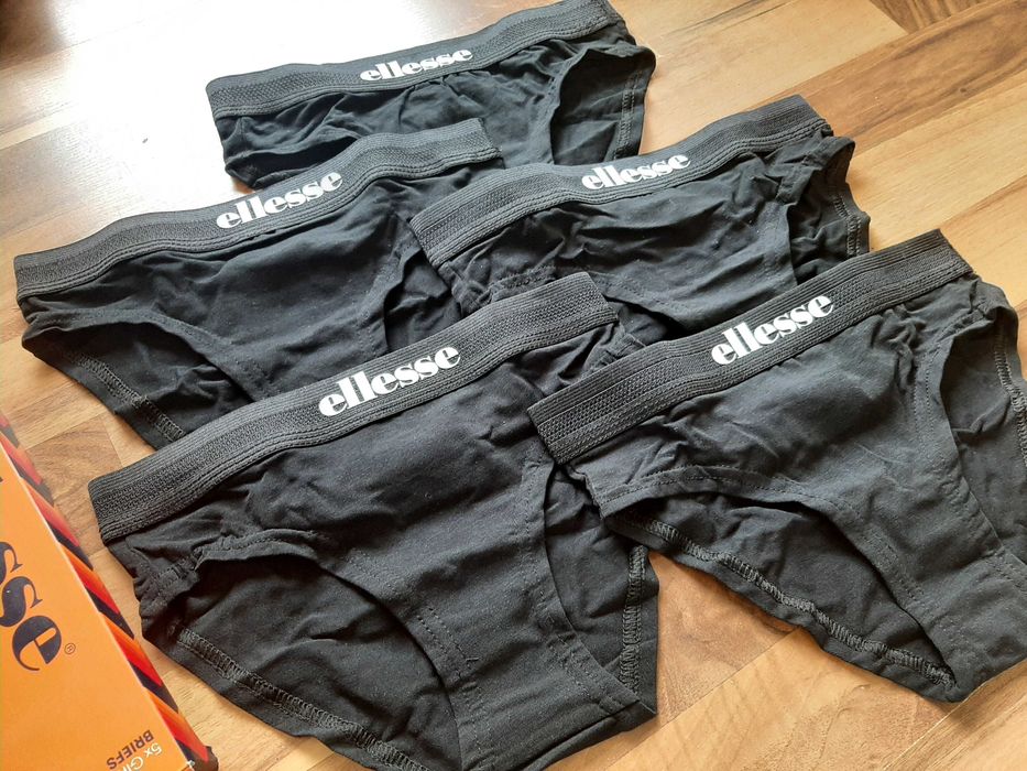 Ellesse Nowe 5-pak figi majtki czarne 8-9 lat 128 134