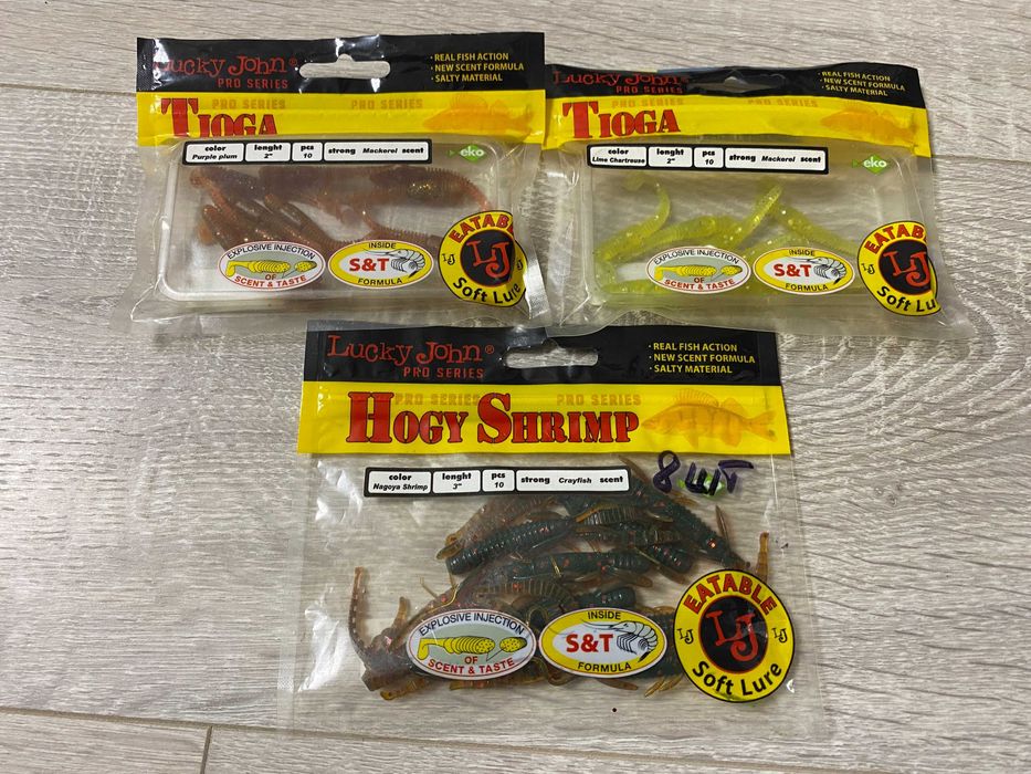 Набор силиконовых приманок со сьедобной резины для ультралайта