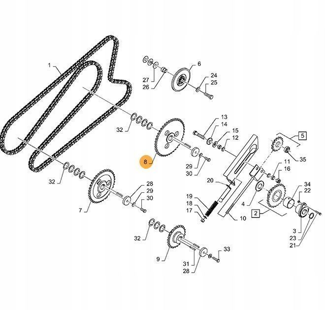 Koło 43 Zębów New Holland