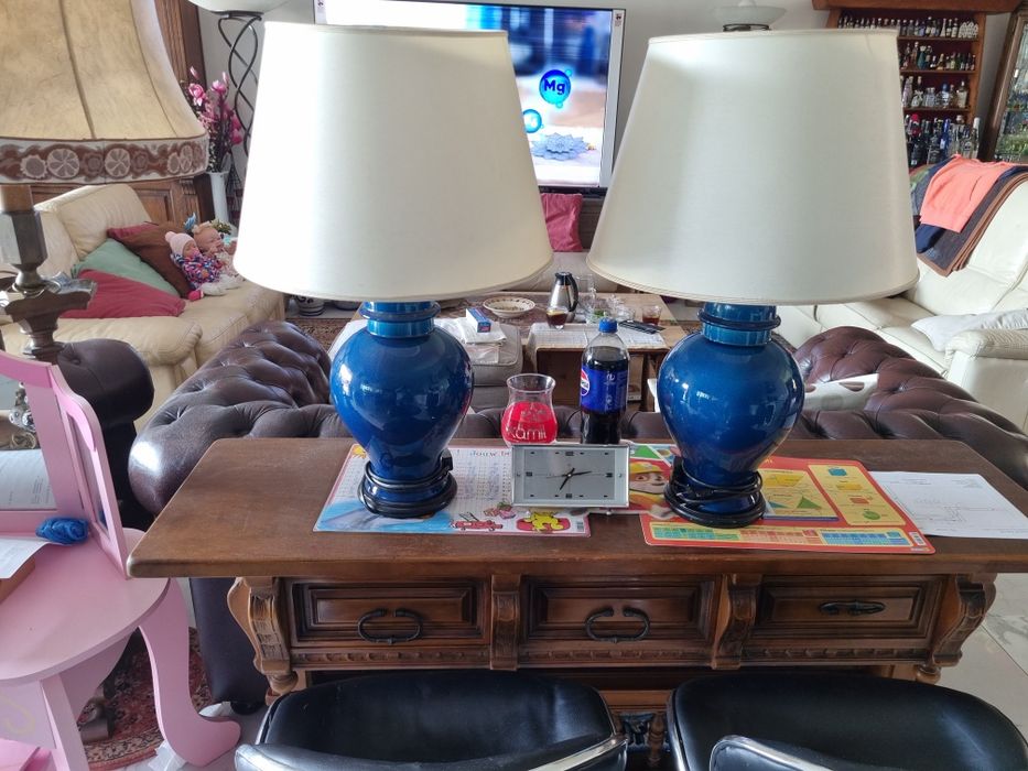 Lampy ceramiczne z Francji lata 1950