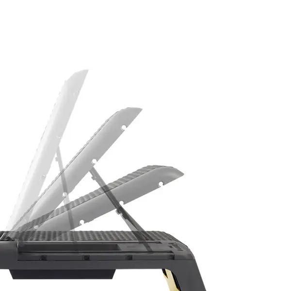 Степ-платформа з регульованою спинкою WCG Pro + еспандери