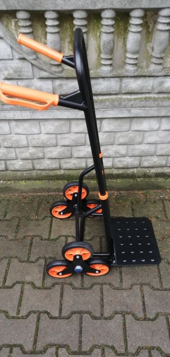 Wózek transportowy magazynowy schodowy składany
