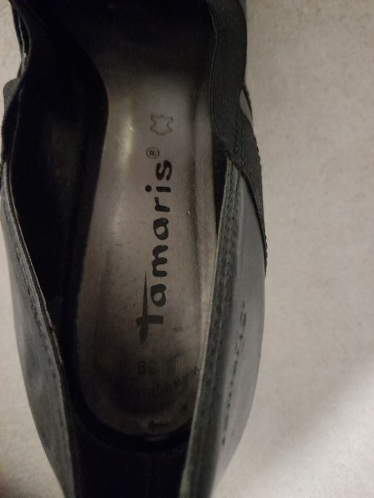 Туфлі (черевики) човники "Tamaris". Бокові гумки.