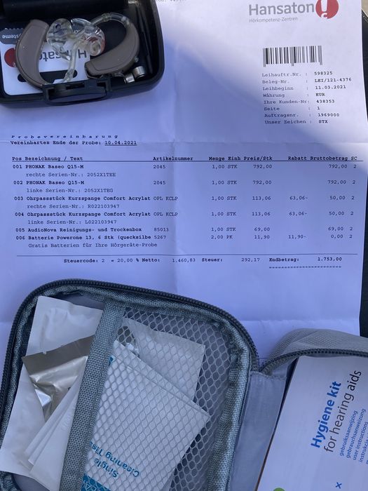 Швейцарський Слуховий апарат Phonak Baseo Q15-M (лівий+правий)