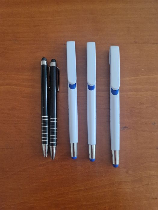 Canetas 2 em 1 - tátil e tinta.