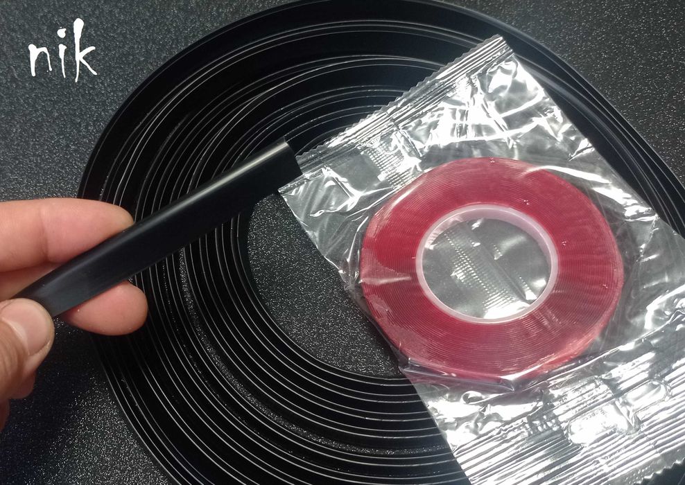 Торцевий молдінг на кромку дверей 5м авто резинка на двері