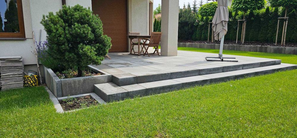 Brukarstwo Tarasy Podjazdy Kostka Brukowa