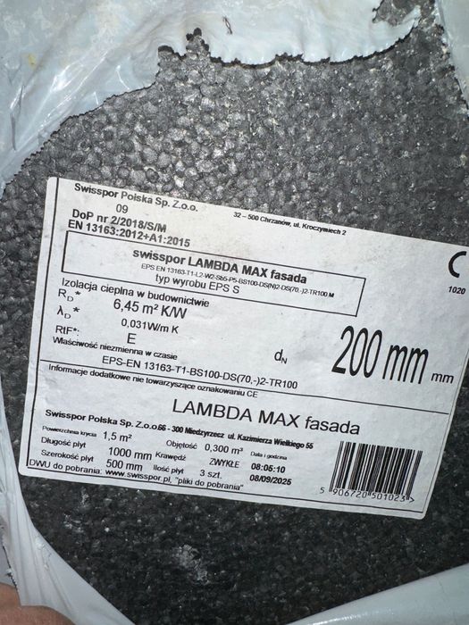 Styropian 20cm 0.031 swisspor