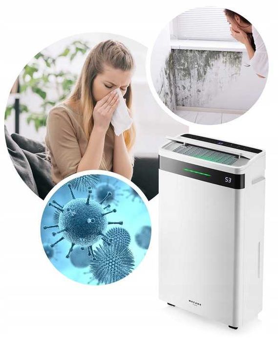 WYDAJNY Osuszacz powietrza pochłaniacz wilgoci oczyszczacz timer WIFI