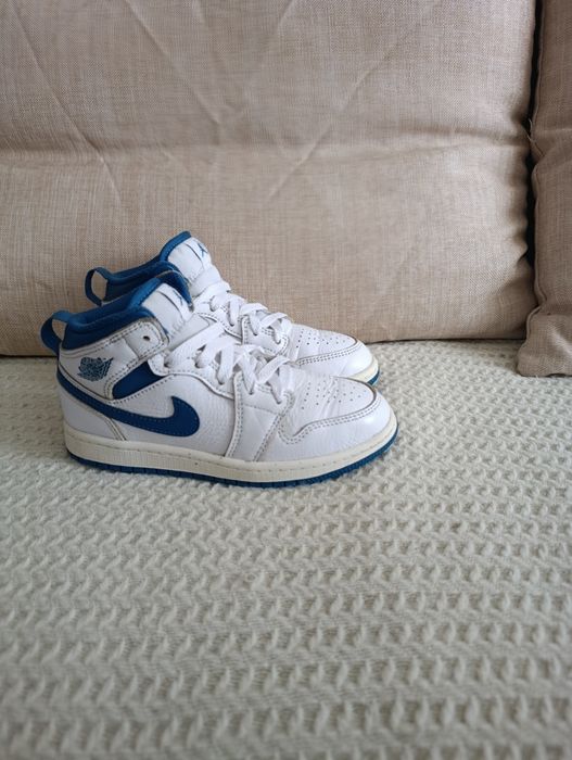 Дитячі хайтопи Nike Jordan, 31-30 розмір, шкіряні кросівки, кеди