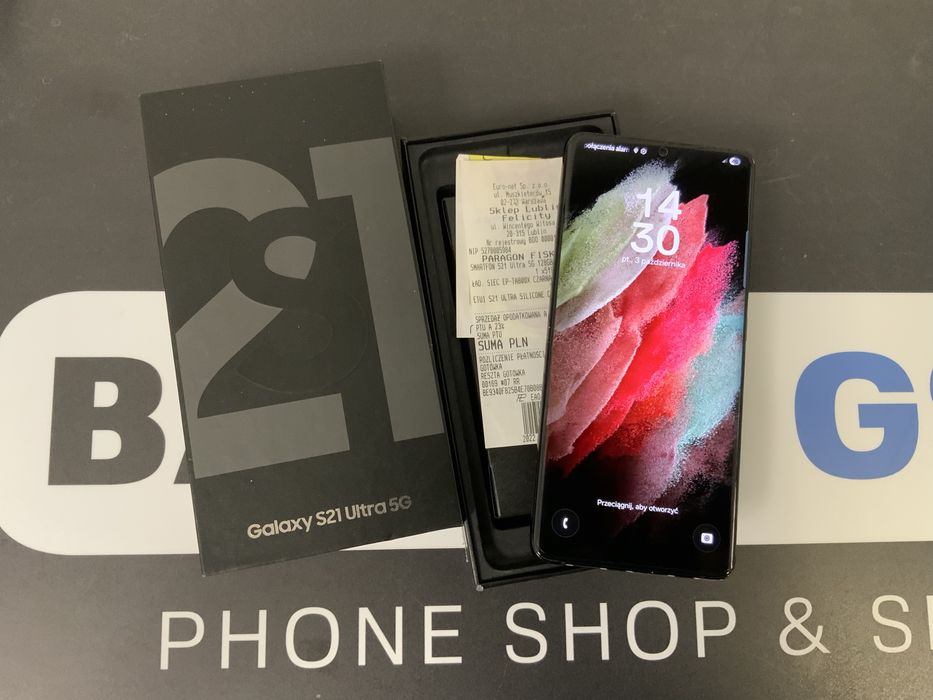 Sklep ladny Samsung Galaxy S21 Ultra 12Gb 128gb black REZERWACJA