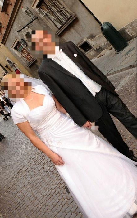 Suknia ślubna biała rozmiar 40/42