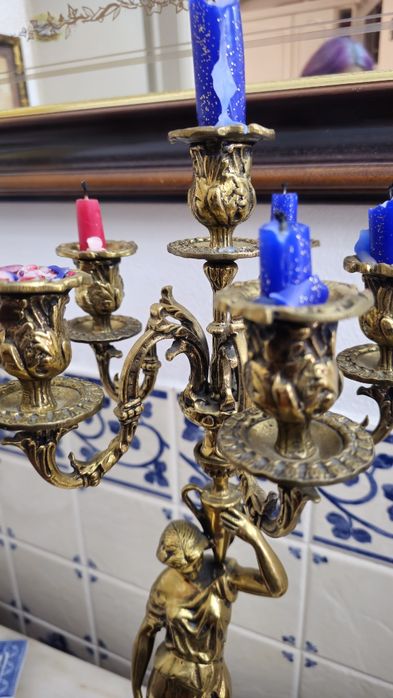 Neoclassical Bronze Candelabrum436769054954639361