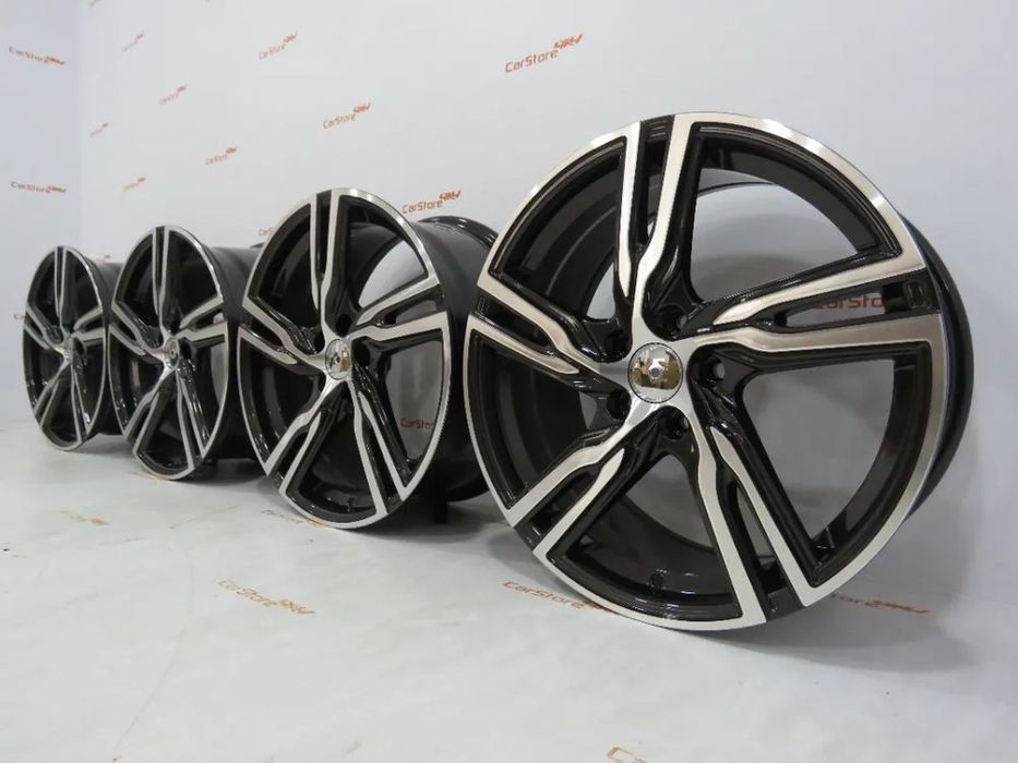 Jantes Volvo Look R Design 18 x 8 et48 5x108 Preto e polido