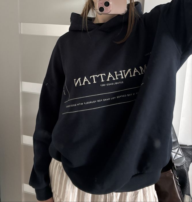 Granatowa bluza damska z kapturem rozmiar M reserved