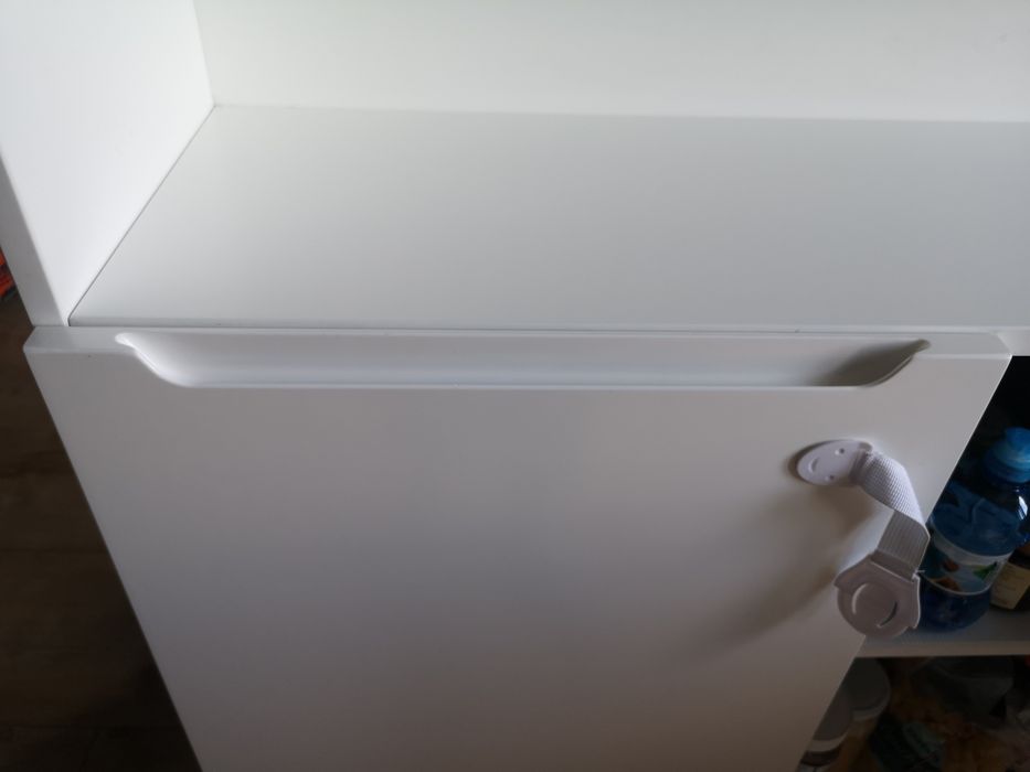 Półwysep biały lakierowany komoda półmat