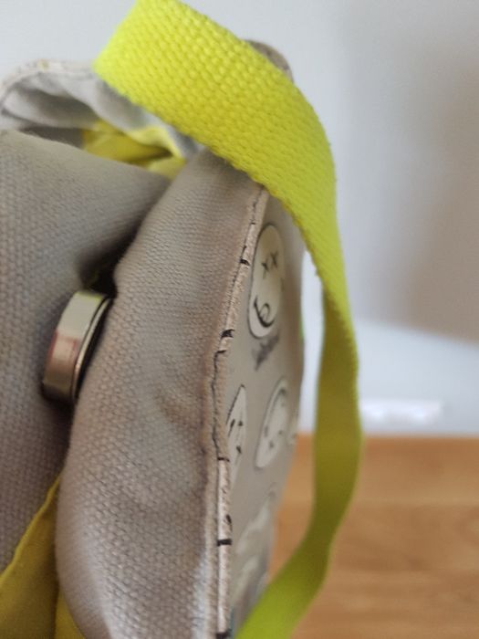 torebka researved szara neonowa emotikony buźki duża pojemna torebka