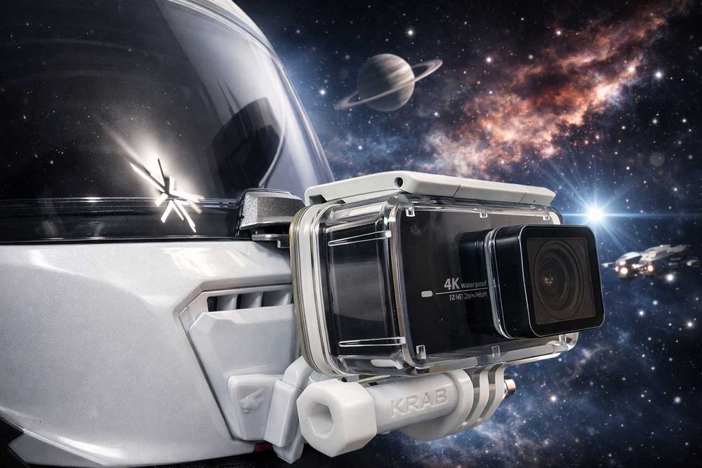 Uchwyt szczękowy (ChinMount) do kamer. Druk 3D. GoPro, DJI, Insta360.