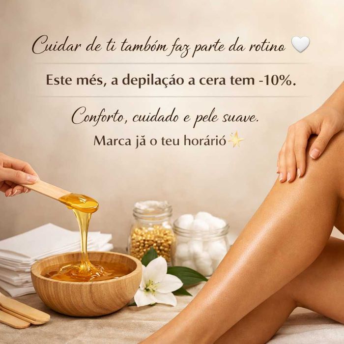 Depilaçao cera menos 10%