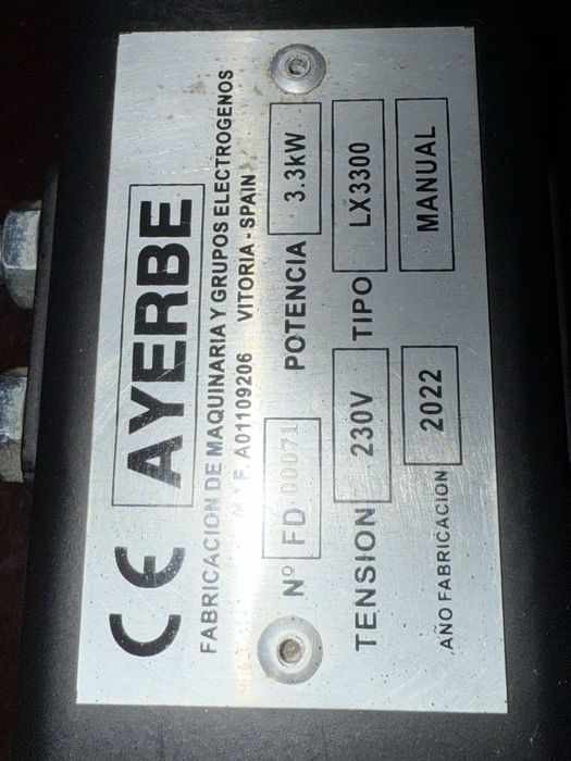 Генератор Ayerbe LX3300 3,3квт