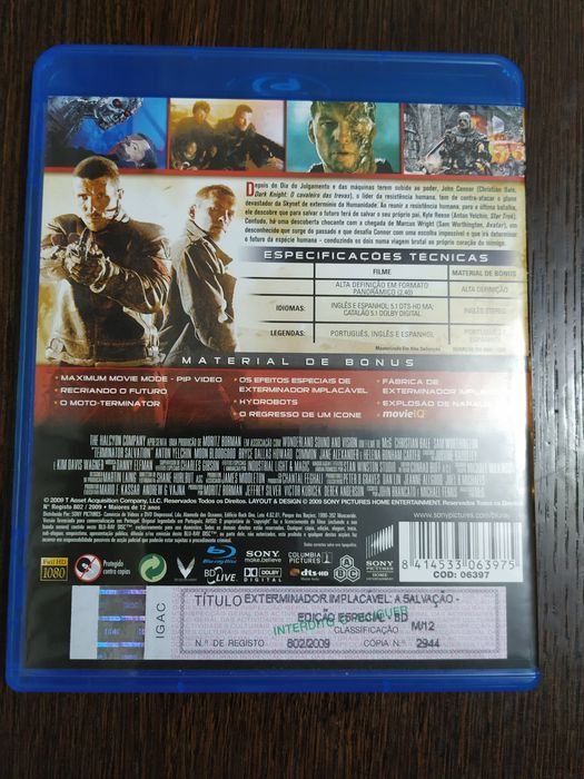 Filme Exterminador Implacável A Salvação em blu-ray