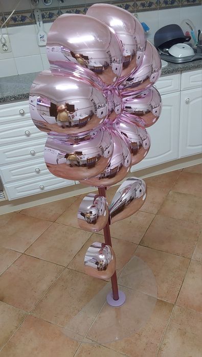 FLOR GIGANTE ESPELHADA PARA DECORAÇÃO E EVENTOS. Casa, Festas,Loja, Escritório, Quarto, Aniversários, Eventos.