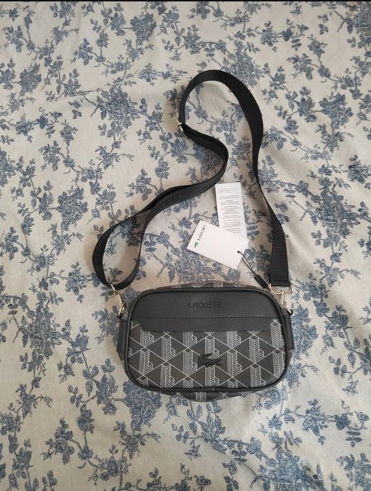 bolsa lacoste de ombro original