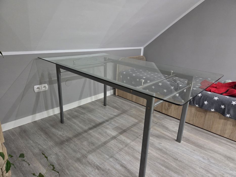 Szklany stół 90x160 cm