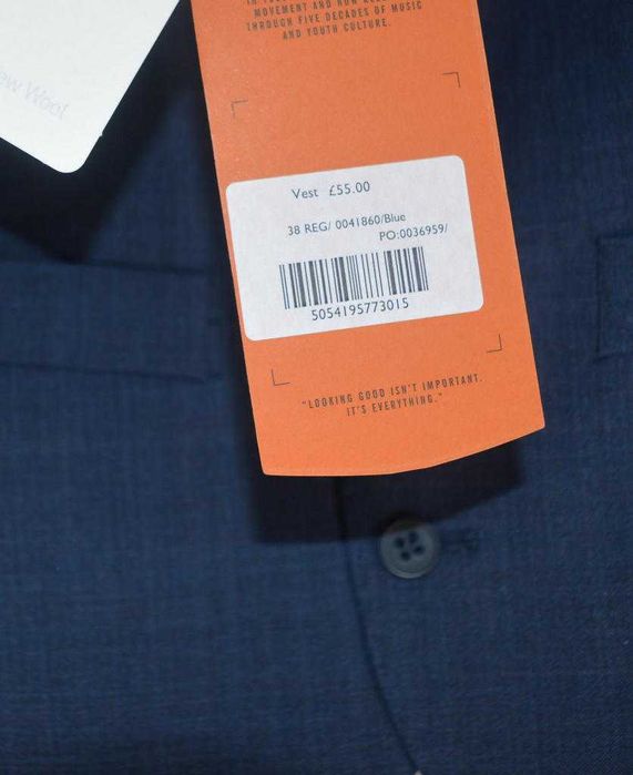 Elegancka, wełniana kamizelka garniturowa Ben Sherman 48