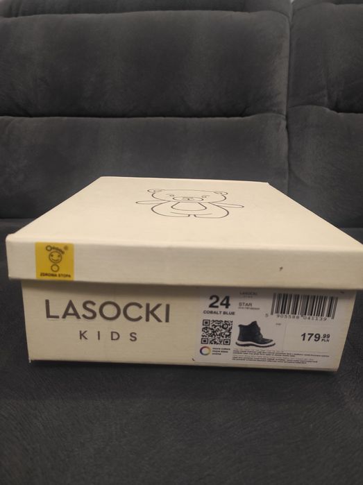 Buty trzewiki granatowe 24