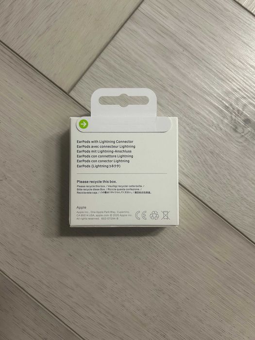 Apple Earpods Lightning навушники провідні з мікрофоном для айфона