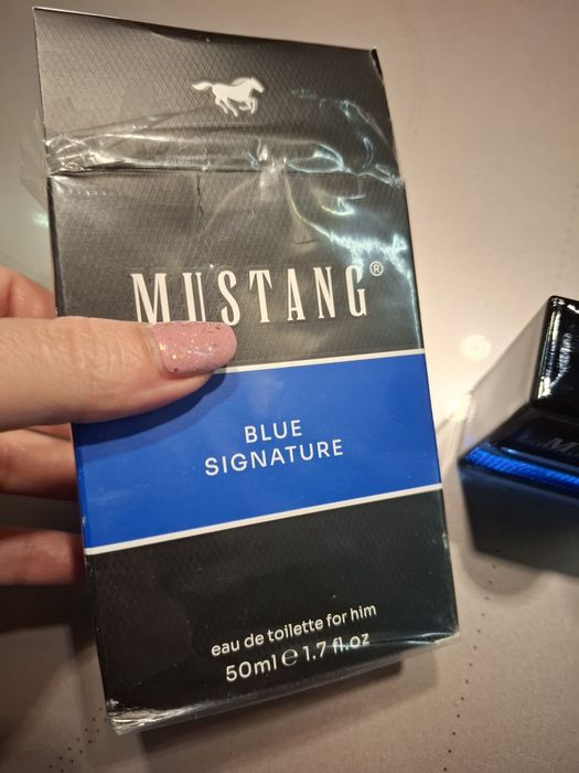 Męskie EDT Mustang Blue Signature 50ml nowe