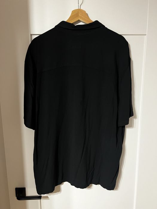 Krótka, letnia koszula czarna Pull&Bear, roz XL