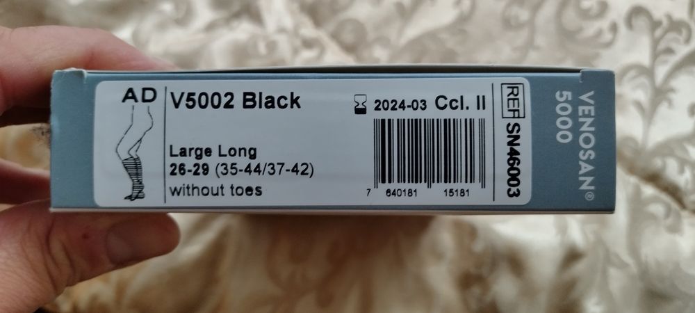 Venosan 5000 skarpeta uciskowa, żylaki