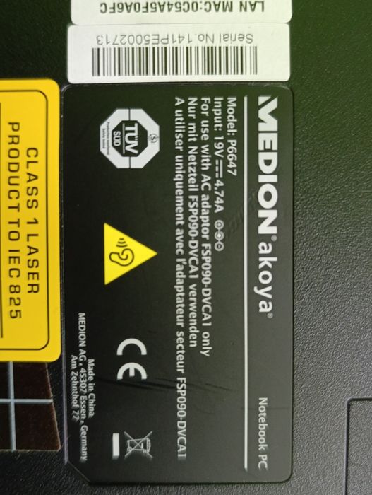 Ноутбук Medion Akoya P6647/і5-4300/8Гб/240Гб/GT825M_Хороша пропозиція!