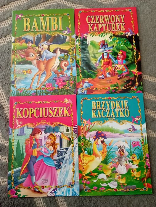 Zestaw książek baśni dla dzieci 4 szt
