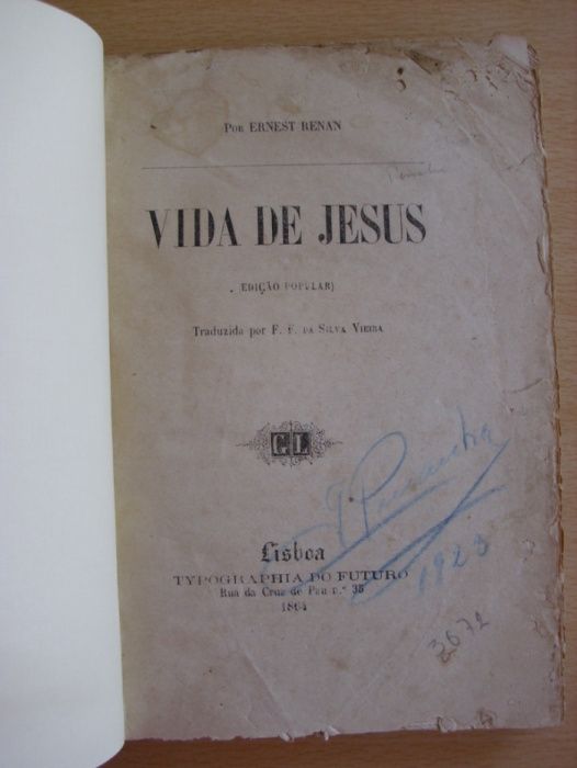 Vida de Jesus de Ernest Renan