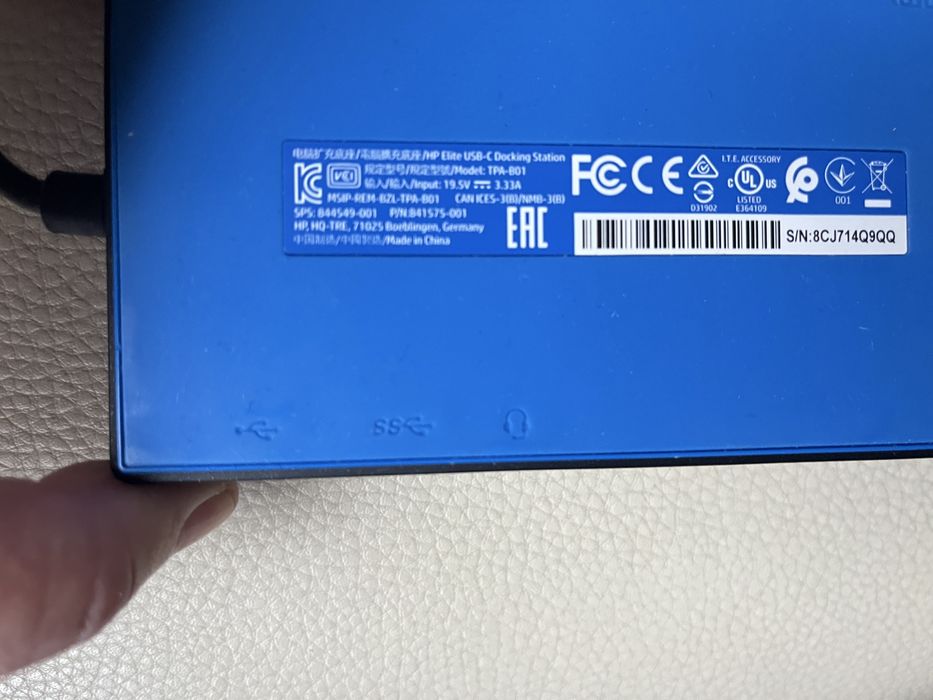 Hp Docking Station USB-C ( TPA-B01)