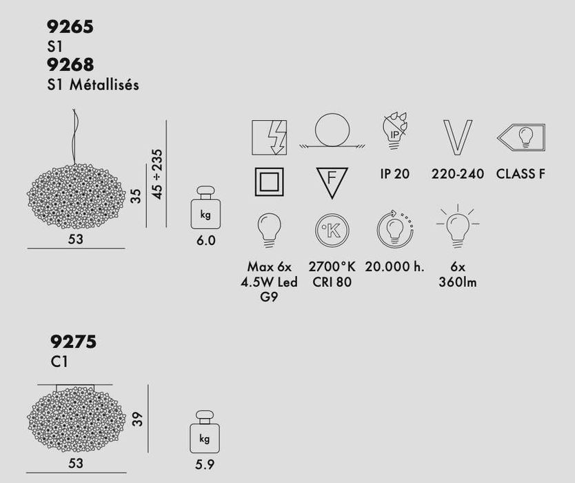 KARTELL BLOOM hanging Medium